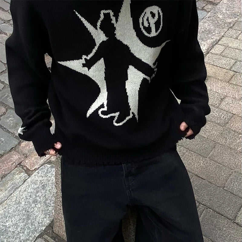 Y2K Figure Knit Jumper