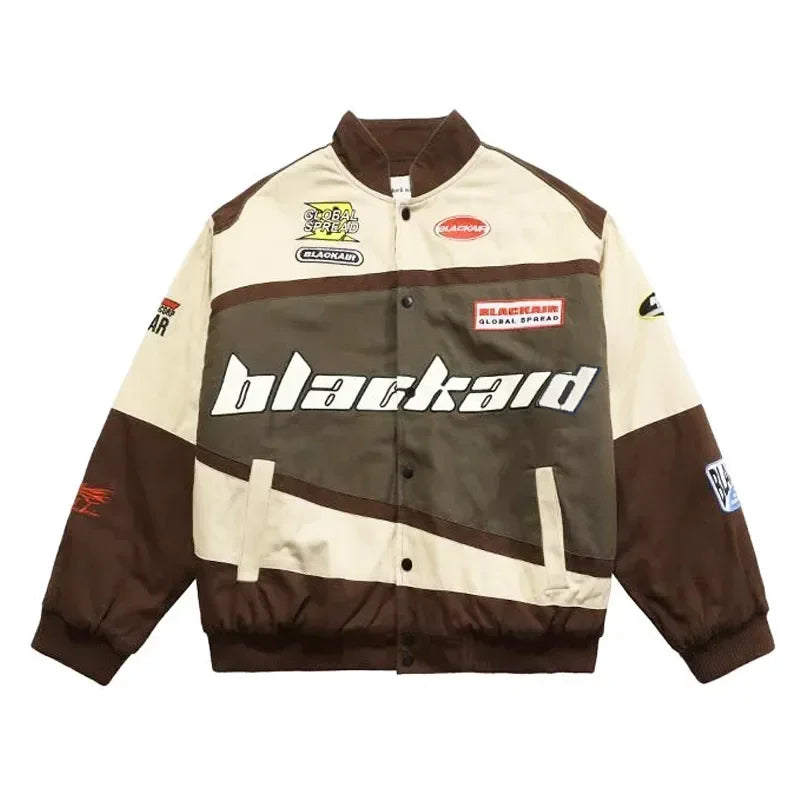 Retro Puffy Streetwear Racing Jacket