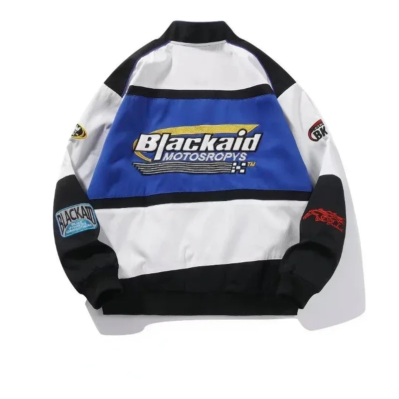 Retro Puffy Streetwear Racing Jacket