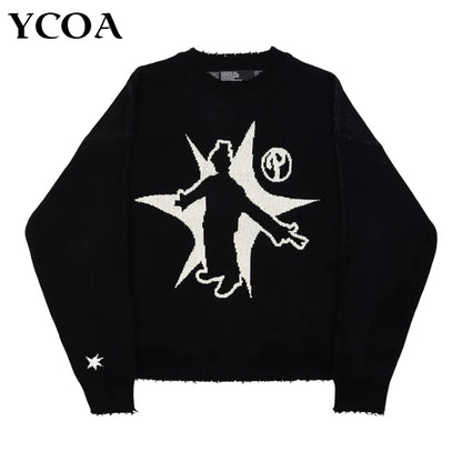 Y2K Figure Knit Jumper